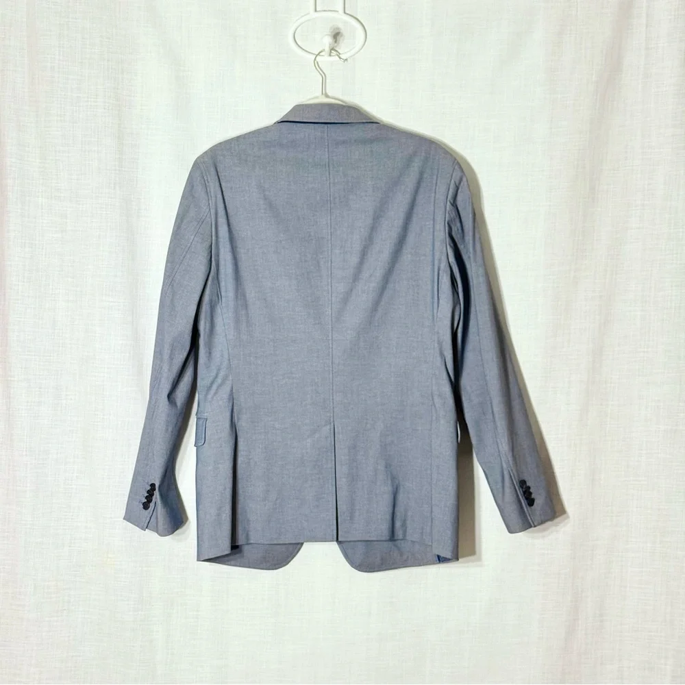 Banana Republic Tailored Fit Blue Blazer‎ Jacket Mens 42R Stretch Cotton